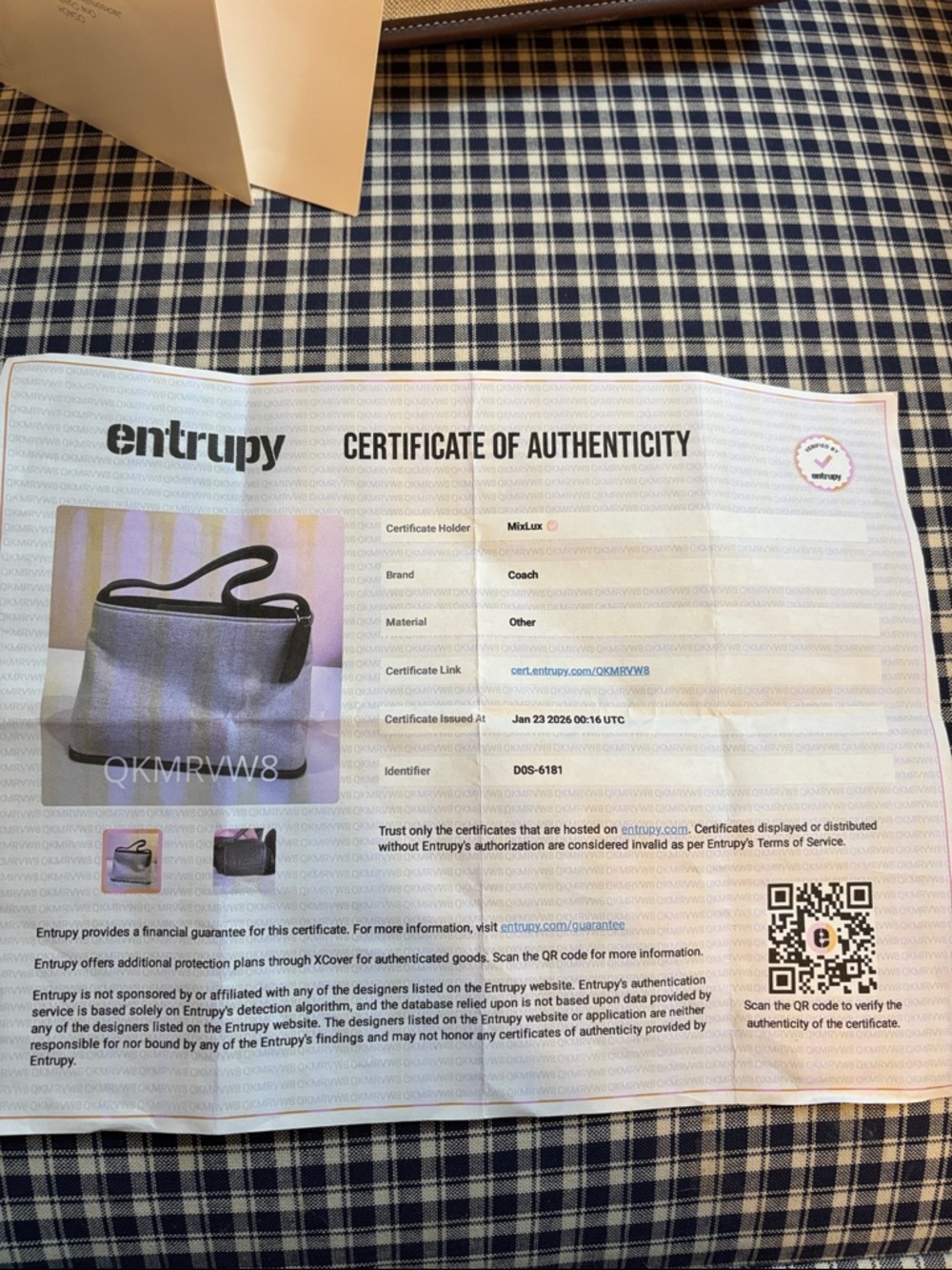 Coach Beige Canvas Top-Handle mini Bag with Brown leather  Trim - Picture 10 of 11